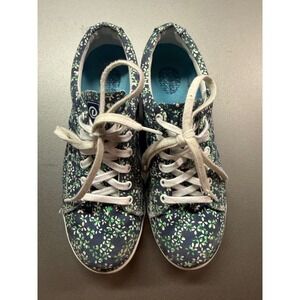 Dexter Katie Floral Bowling Shoes Navy Green White Womens 7.5 M DW0000396